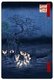 Japan: Winter: Foxfire on New Year's Night under the Enoki Tree near Ōji (王子装束ゑの木大晦日の狐火). Image 118 of '100 Famous Views of Edo'. Utagawa Hiroshige (first published 1856–59)